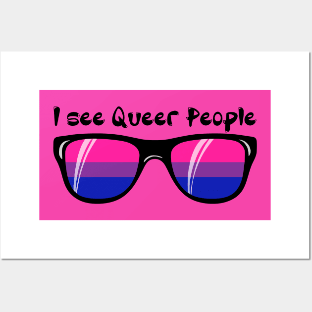 Bisexual Sunglasses - Queer People Wall Art by Blood Moon Design